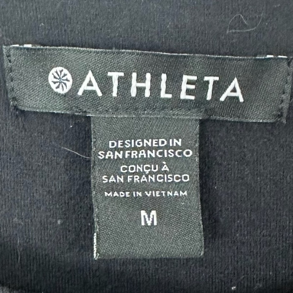 Athleta Santorini Thera Dress in Black Size Medium Minimalist - Picture 6 of 10